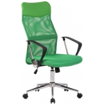Poltrona sedia da ufficio HLO-CP54 ergonomica girevole tessuto ~ verde