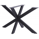 Supporto gambe incrociate tavolo da pranzo moderno conferenza HLO-CP32 acciaio verniciato a polvere S 71x85x85cm nero