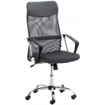 Poltrona sedia ufficio girevole regolabile traspirante HLO-CP13 ecopelle grigio