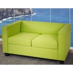 Serie Lille M65 divano sofa 2 posti 75x137x70cm ecopelle verde