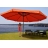 Ombrellone giardino spiaggia T45 Merano Pro con volante Pro  500cm senza base arancione
