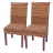 Set 2x sedie intreccio di banano eleganti soggiorno sala pranzo M45 gambe chiare senza cuscini