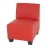 Salotto modulare componibile lounge moderno Lione N71 ecopelle poltrona parte centrale rosso