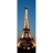 Poster LED 50 pixel a pile con timer legno con stampa in tessuto 35x100cm Torre Eiffel