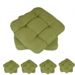 Set 10x cuscini Dublino poliestere per sedie per l'interno e l'esterno 8x38x41cm verde