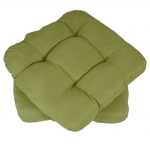 Set 2x cuscini Dublino poliestere per sedie per l'interno e l'esterno 8x38x41cm verde