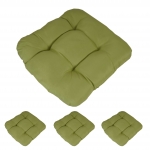 Set 4x cuscini Dublino poliestere per sedie per l'interno e l'esterno 8x38x41cm verde