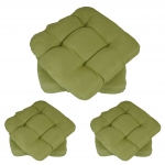 Set 6x cuscini Dublino poliestere per sedie per l'interno e l'esterno 8x38x41cm verde