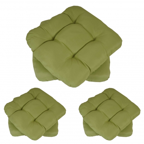 Set 6x cuscini Dublino poliestere per sedie per l\'interno e l\'esterno 8x38x41cm verde
