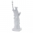 Decorazione soprammobile scultura statua della liberta poliresina 11x10x40cm bianco