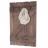 Appendiabiti guardaroba shabby vintage HWC-D13 legno paulonia 91x60cm ~ marrone