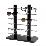 Portaocchiali espositore occhiali moderno elegante Vendee T538 12x scomparti nero