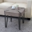 Tavolino salotto quadrato divano elegante Kos T574 legno di pioppo rivestito 50x50x52cm ~ colore rovere scuro