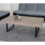 Tavolino salotto divano Kos T576 legno di pioppo rivestito 60x110x40cm San remo chiaro