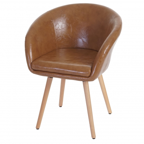 Serie Malmoe sedia sala da pranzo T633 legno massiccio 56x61x80cm ecopelle scamosciata