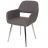 Sedia lounge HWC-A50 design moderno ecopelle sala pranzo 52x52x80cm grigio scuro