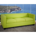Serie Lille M65 divano sofa 3 posti 75x191x70cm ecopelle verde