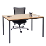 Scrivania tavolo ufficio conferenza Braila MDF 80x160x75cm legno chiaro