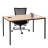 Scrivania tavolo ufficio conferenza Braila MDF 80x120x75cm legno chiaro