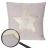 Cuscino decorativo imbottito da divano Karo T773 poliestere 45x45cm stella
