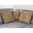 Set 3x cuscini decorativi imbottiti da divano Karo 45x45cm collezione vintage