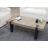 Tavolino salotto divano elegante HWC-A15b legno pino massello 40x120x60cm piedi metallo