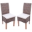 Set 2x sedie rattan kubu eleganti soggiorno sala pranzo M44 97x47x52cm con cuscini