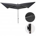 Ombrellone parasole HWC-A37 3x3m alluminio antracite