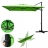 Ombrellone parasole HWC-A39 girevole 3x3m senza base verde