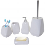 Set accessori da bagno HWC-C71 ceramica bianco