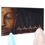 Appendiabiti guardaroba attaccapanni pensile HWC-C75 60x30cm Buddha