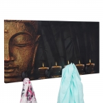 Appendiabiti guardaroba attaccapanni doppio gancio HWC-C75 60x30cm Buddha