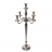 Portacandele candeliere HWC-D81 alluminio 5 braccia 60cm colore silver
