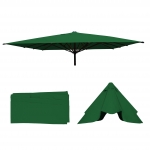 Telo copertura ombrellone HWC-D20 poliestere 5x5m verde