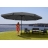 Ombrellone giardino spiaggia T45 Merano Pro con volante  500cm senza base antracite