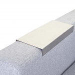 Tavolino da bracciolo vassoio divano Sofabutler HWC-C67 acciao inox 25cm ~ 11,7cm 1x pezzo