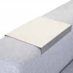 Tavolino da bracciolo vassoio divano Sofabutler HWC-C67 acciao inox 25cm ~ 18cm 1x pezzo