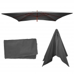 Telo copertura per ombrelloni rettangolari Florida 300x400cm ~ antracite