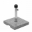 Base piede ombrellone quadrata HWC-F92 granito marmorizzato 23kg grigio