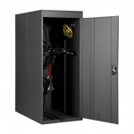 Garage armadio per biciclette con serratura HWC-H66 metallo verniciato box singolo antracite
