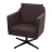 Poltrona Lounge HWC-H93b sedia relax girevole 80x72x85cm ~ ecopelle marrone