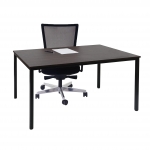 Scrivania tavolo ufficio conferenza Braila MDF 80x120x75cm legno ciliegio