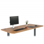 Piano tavolo per scrivania HWC-D40 HDF PVC 160x80cm ~ colore quercia