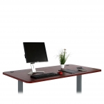 Piano tavolo per scrivania HWC-D40 HDF PVC 160x80cm ~ colore ciliegio
