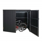 Garage armadio per biciclette serratura HWC-J29 acciaio ~ 4 bici 172x213x160cm antracite