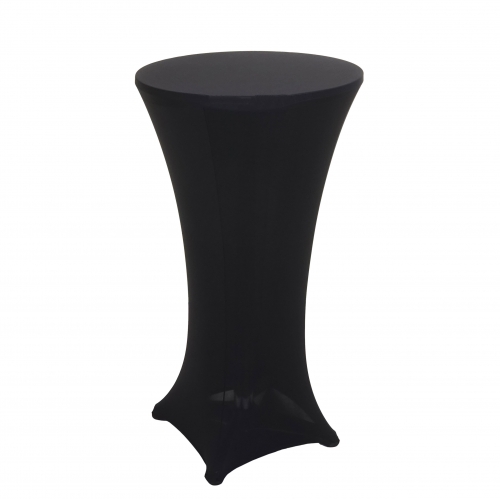 Copritavolo elasticizzato per tavolino bistro HWC-J30 60cm tessuto nero