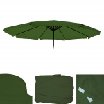 Telo copertura ombrellone Merano poliestere  5m con volante verde