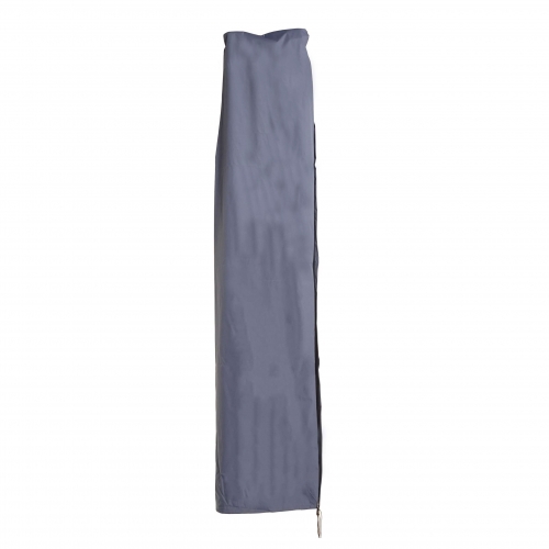 Copriombrellone copertura ombrellone ad arco protettiva HWC poliestere con cerniera 3,5x3,5m blu