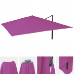 Telo copertura per ombrelloni quadrati decentrati 335x335cm viola