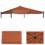 Telo di ricambio copertura tetto per gazebo Cadice poliestere 4x4m arancione